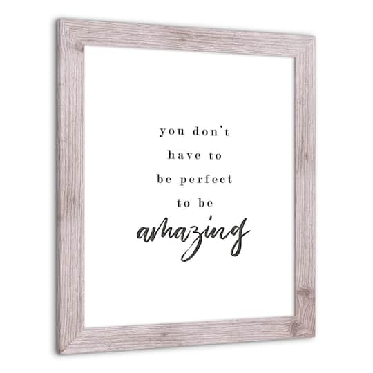 You Don't Have to Be Perfect Western Framed Print